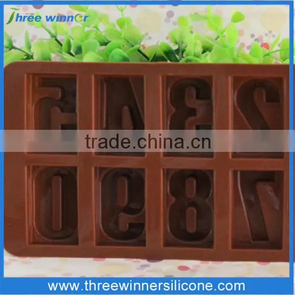 New Design Cholocate Silicone Cake Mould Number Cake Moulds photo-2