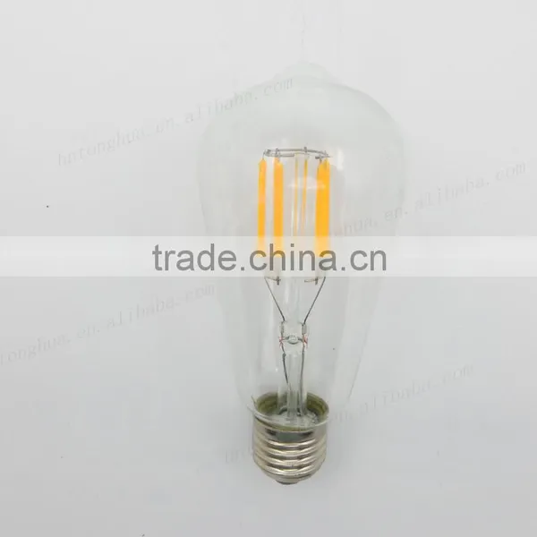 Hot Sell Vintage Clear Glass Led A19/ST58/G125/ST64 4W Led Filament Light Bulb E26 E27 B22 Led Lamp photo-5