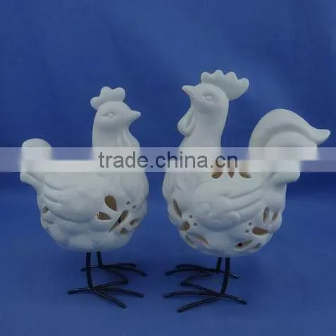 Tealight Ceramic Chicken photo-4