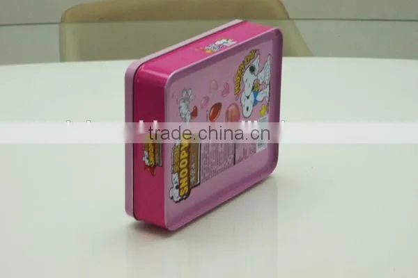 Snoopy Cartoon Candy Chocolate Gift Tin Metal Box for Kids photo-3