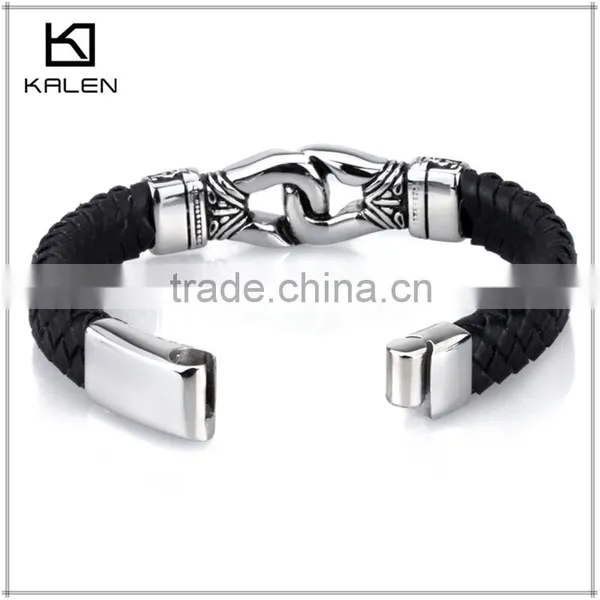 2014 Newest Handmade Fashion Blank Leather Bracelets photo-5