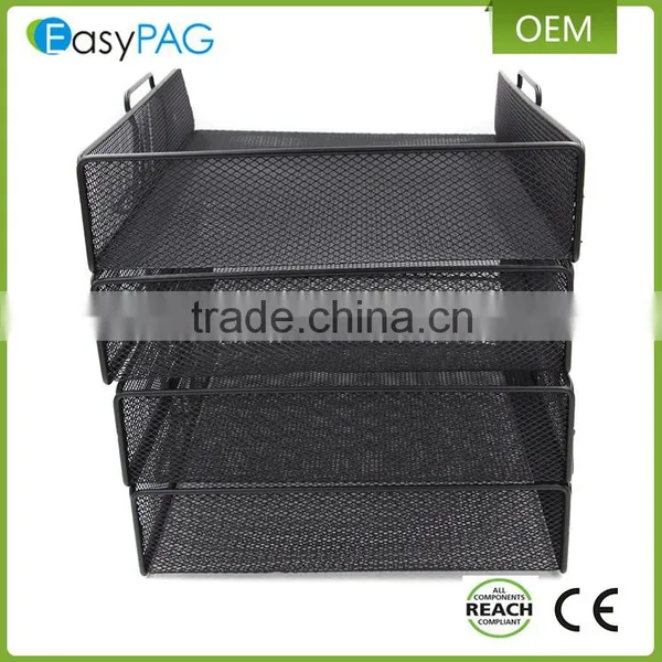 Multifunction Office / School Mesh Desk Organizer 4 Tier Document / Letter / File Tray photo-5