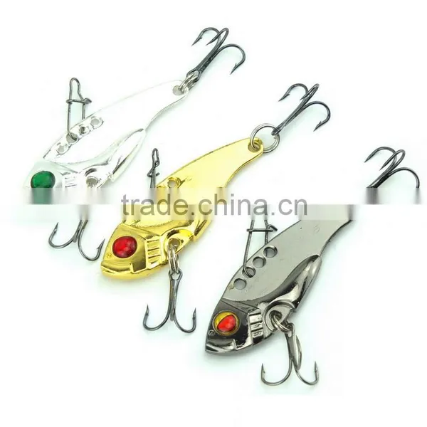 11g 5cm VIB Metal Spoon Fishing Lures Bass CrankBait Crank Bait Tackle Treble Hook photo-4