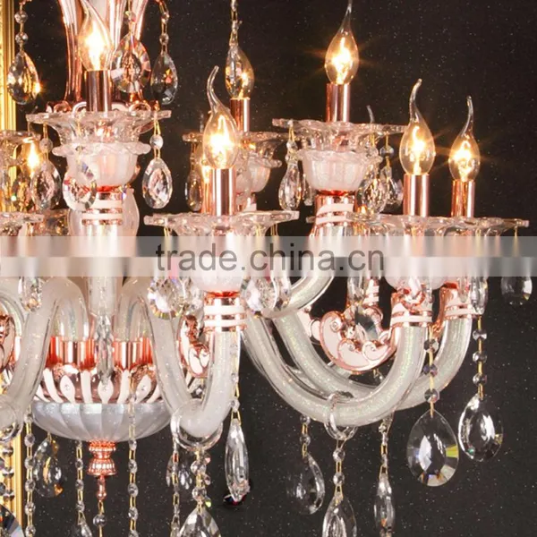 Vintage Zinc Alloy & Glass Bowl Chandelier & Pendant Lighting photo-6