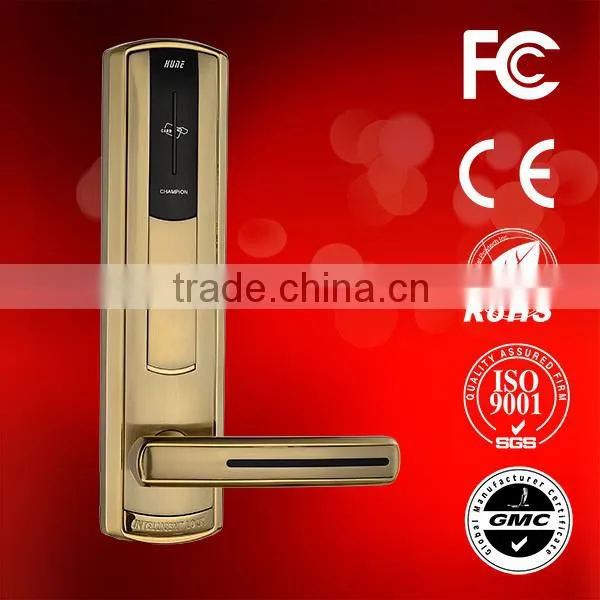 User friedly RF card luxuarious hotel door lock