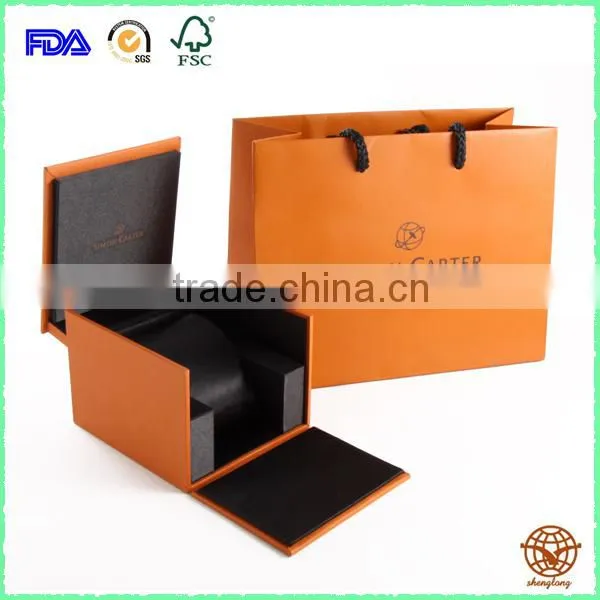 2016 New Matte Custom Made Logo Printed Clamshell Cardboard Jewelry Box photo-6