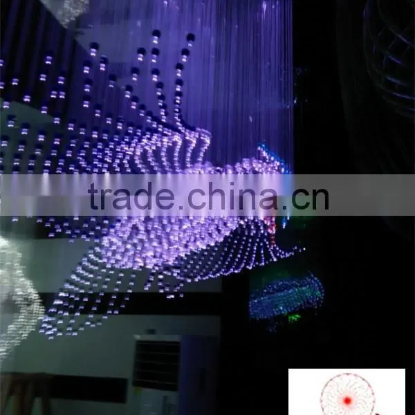 Fiber Optic Eagal Shape and Design Crystal Chandelier photo-3