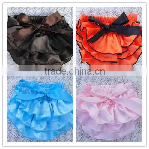 New Design Baby Girl Bloomer Soft and Solid Ruffle Bllomer Comfortable Newborn Baby Gold Polk Dot Bloomer photo-3