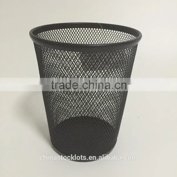 Overstock 2016 Factory Hot Selling Promotional Gifts Office and School Desk Organizer Metal Mesh Pen Holder