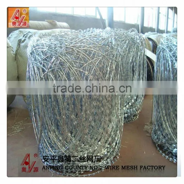Stainless Steel 304 Concertina Barbed Wire Bto-22 Razor Barbed Wire Military Concertina Wire photo-5