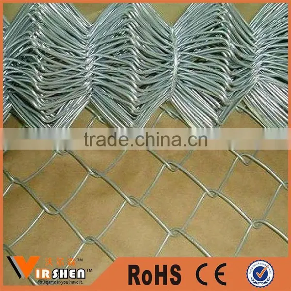 Galvanized PVC Coated Chain Diamond Wire Mesh Fench photo-5