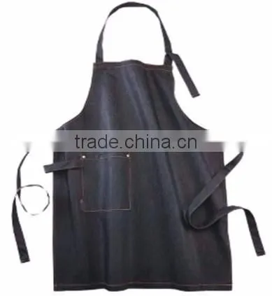 Full Length New Style Bib Dishwasher Butcher Fish Cutting Apron With Green Closure Strips photo-6