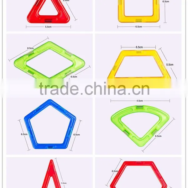 Factory Direct Sell Kids Toy Plastic Magnetic Bulding Blocks With Different Shapes photo-2