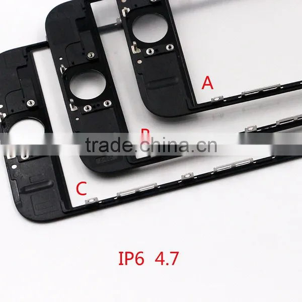 Shenzhen Mobile Phone Parts for Iphone6 Front Glass Cold Press Glue Frame With Oca Assembly Replacements Glass photo-2