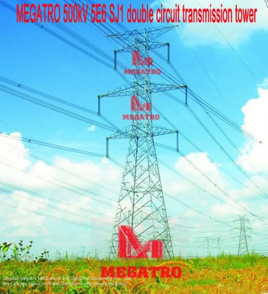 MEGATRO 500kV 5E6 SJ1 Double Circuit Transmission Tower photo-3