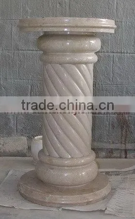 A GRADE VERONA BEIGE MARBLE PEDESTALS photo-4