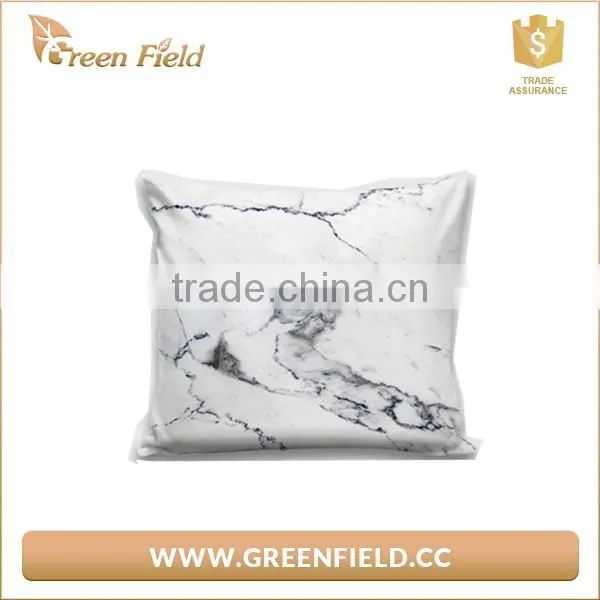 Home Decoration White Marble Pillow Cover photo-2