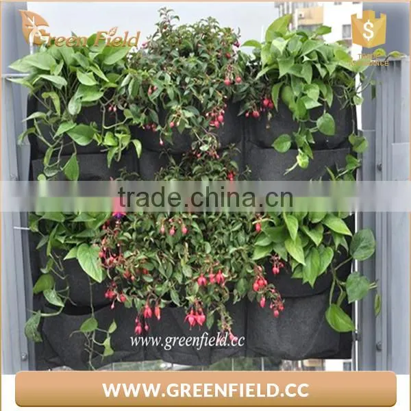 Green Field Vertical Garden Bag Planter Recycled Polyester Grow Bag photo-2