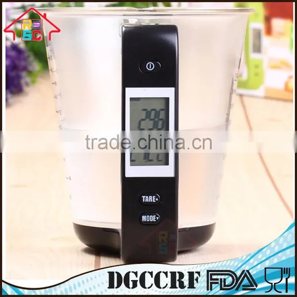Reliable Factory Electronic Digital Kitchen Plastic Measuring Cup Scale With LCD Display photo-3
