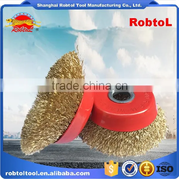 5" Steel Wire Cup Brush Wheel Twist Knot Crimped Bowl Disc Abrasive Round Grinding Cheaning Brush photo-6