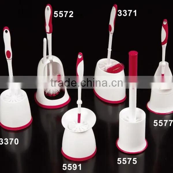 High Quality New Style Plastic Toilet Cleaning Brush With Holder Set photo-2