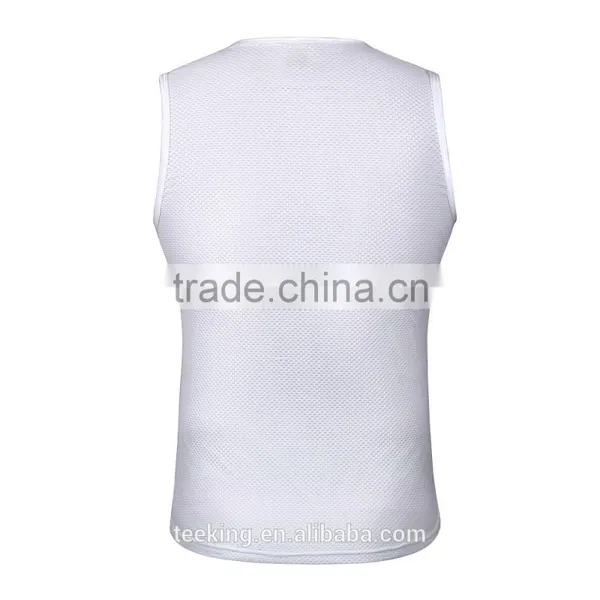 Custom White Dry Fit Running Singlet photo-3