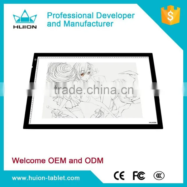 HUION High Brightness Aluminum Frame Led Graphics Tablet Drawing Tracing Led Light Pad photo-2