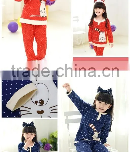 Children Cotton Warm Sleepwear Family Pajamas photo-2