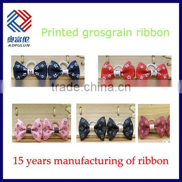 Printed Grosgrain Ribbon Bow for Baby photo-3