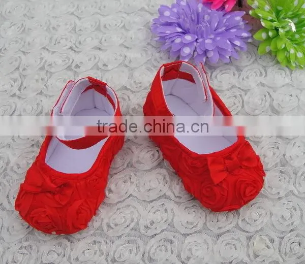 Wholesale Baby Rosette Shoes Cute Newborn Baby Shoes in Bulk Baby First Walker Shoes photo-2