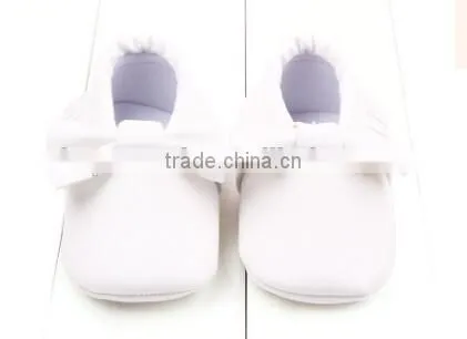High Quality Leather Design Baby Walker Shoes Toddler Girls Soft Shoes photo-4