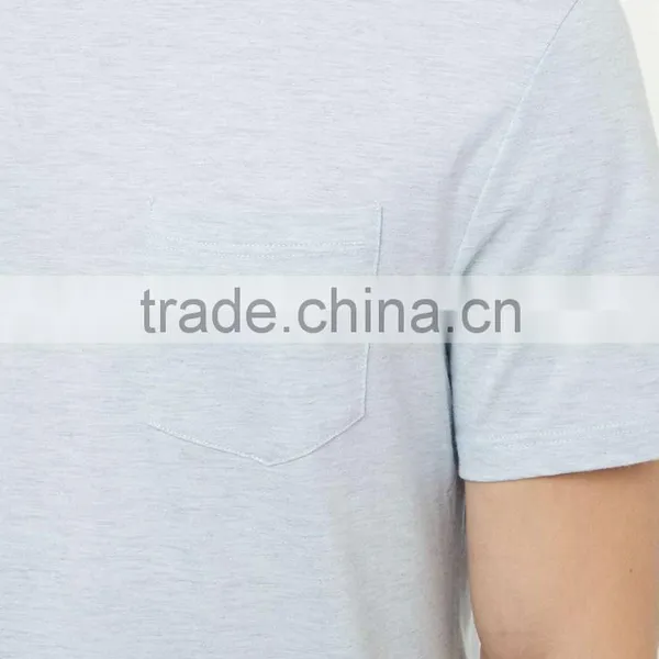 2017 Pocket Crew Neck T-Shirt for Man Short Sleeve OEM Service Bulk Tshirt photo-4