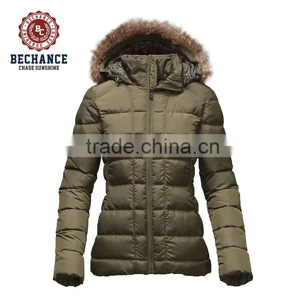 Women Down & Feather Winter Jacket With Fur photo-6