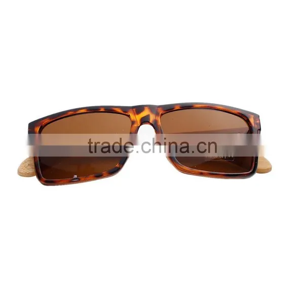2017 Fashion Cheap Wholesale Tawny Natural Leopard Print PC & Bamboo OEM Sunglasses photo-2