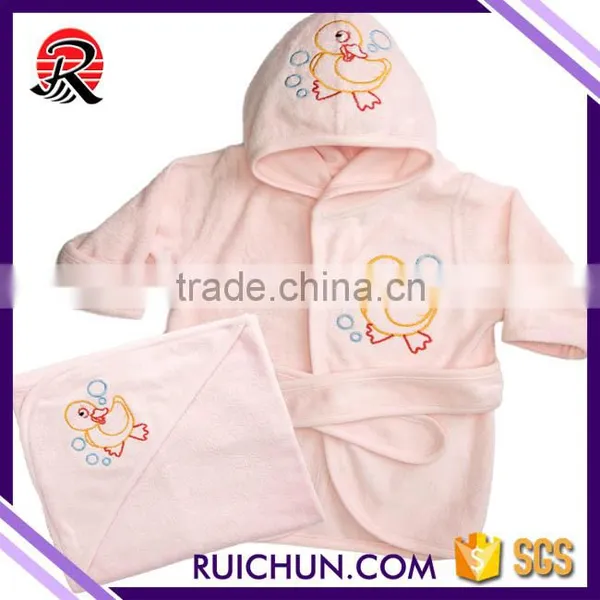 Terry Comfortable Organic Cotton Bamboo Hooded Towel for Baby photo-3