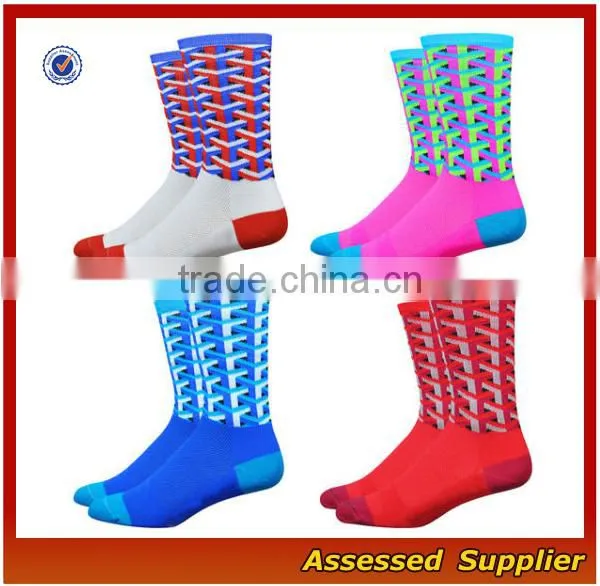 FXS158 Cheap Wholesale Custom Sports Cycling Socks Running Socks