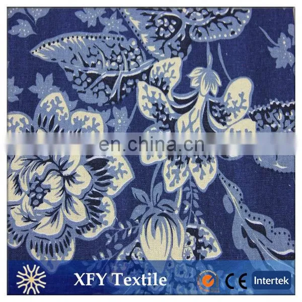 Wholesale Linen Cotton Blend Printed Fabric photo-4