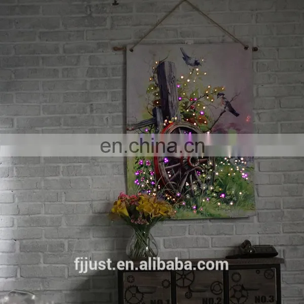 Angel Tapestry Wall Hangings With Led Lights photo-2