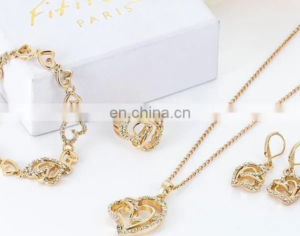 Twisty Heart Zircon Alloy Ring Wedding Engagement Rings High Quality Alloy Crystal Ring photo-4