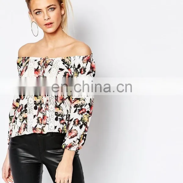 High Quality Spandex Office Lady's Blouse and Skrit Uniform Latest Fashion Blouse Design
