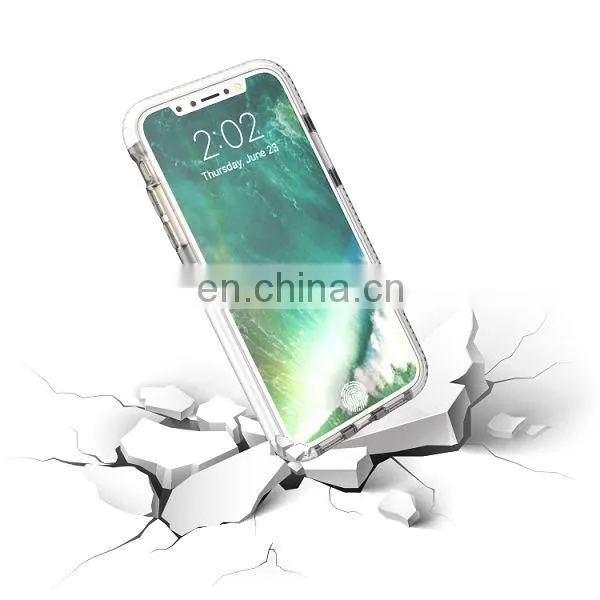 Diamond Pattern Lightweight Anti Drop Soft TPU + TPE Buffer Bar Back Cover Case for IPhone X photo-4