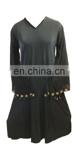 Decent Casual Wear 2017 Plain Abaya Burkha / Latest Islamic Wear Burqas 2017 (dubai Abaya 2017) photo-5