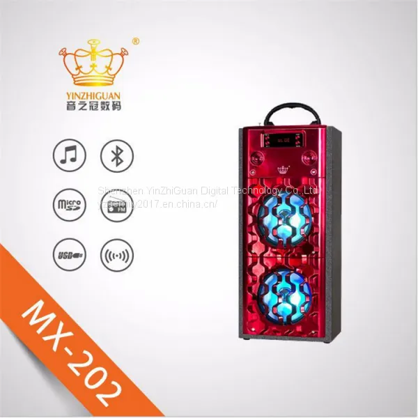 Karaoke Mobile Phone Bluetooth Speakers With LED Light photo-3