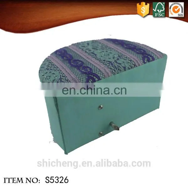 Fabric Rectangle Popular Ballerina Dancer Jewelry Music Box photo-4