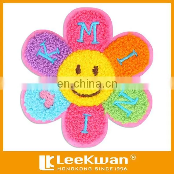Round&colorful Smile Face Embroidery Badge/patch/emblem Sew-on Garments or Apparel photo-3