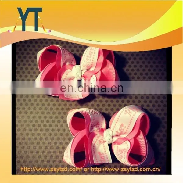 Top Grade Double Satin Big Hair Bow/Barrette/Hair Pin photo-2