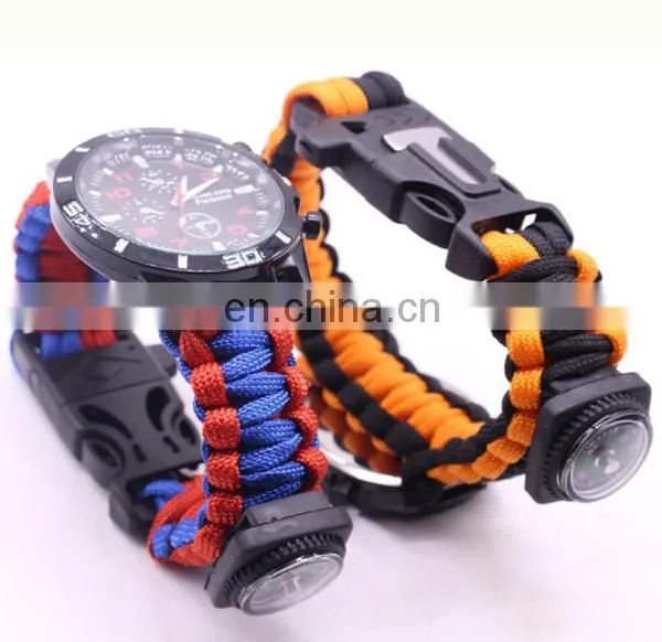 China Factory Paracord Watch Survival Watch Multifunctional Sport Watch photo-2