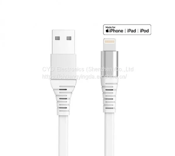 Metal Flat Lightning Cable for IPhone X and IPad Mini and IPad Air With C48B Connector photo-4