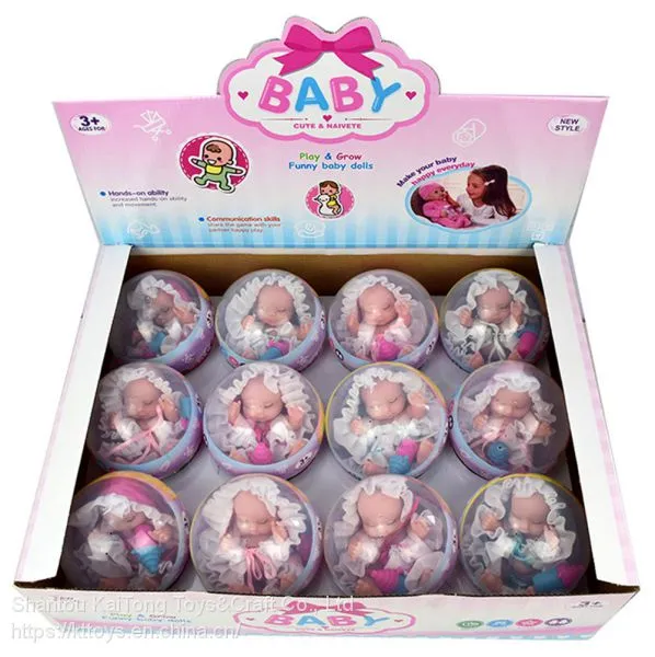 Hot Sale 5 Inch VINYL Doll Toy in Egg Capsule Toy Gifts Sleeping Doll Toys photo-2