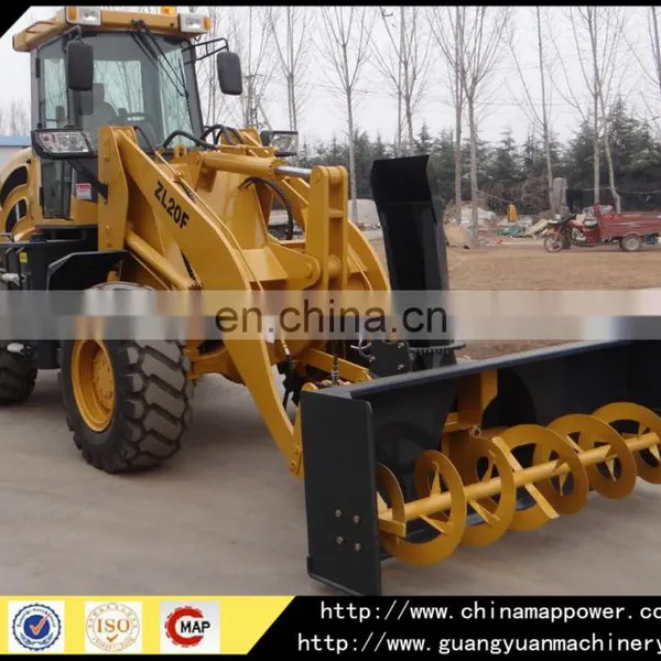 Factory Direct Supply Loader With Snow Plough , Snow Blower Wheel Loader photo-2